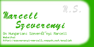 marcell szeverenyi business card